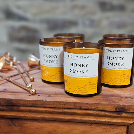 Honey Smoke Soy Wax Candle Jar