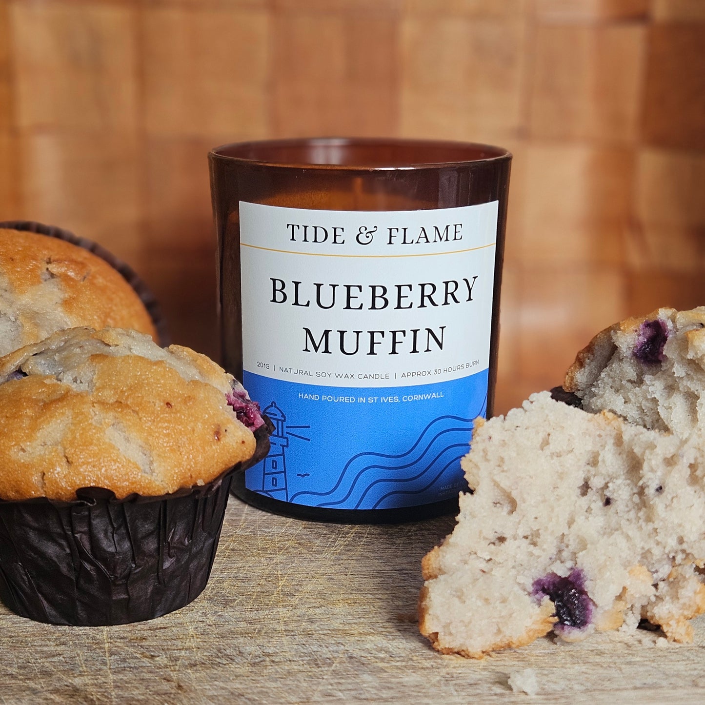 Blueberry Muffin Soy Wax Candle Jar