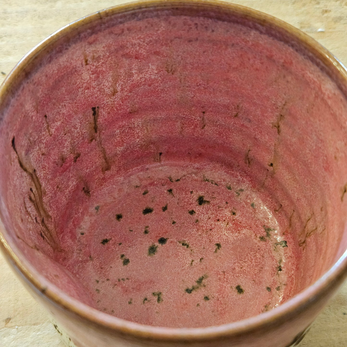 Red / Pink Thumb Mug