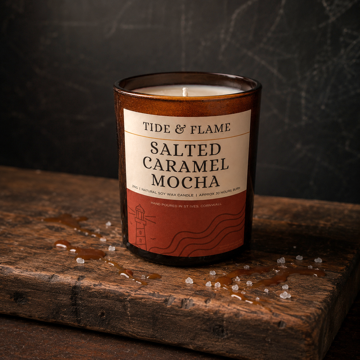 Salted Caramel Mocha Candle Jar