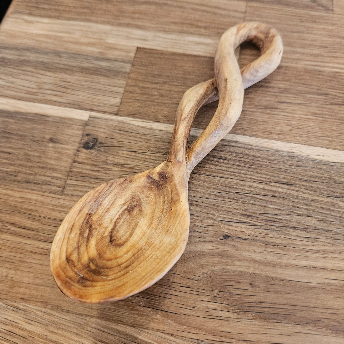 Spiral Oak Eating Spoon