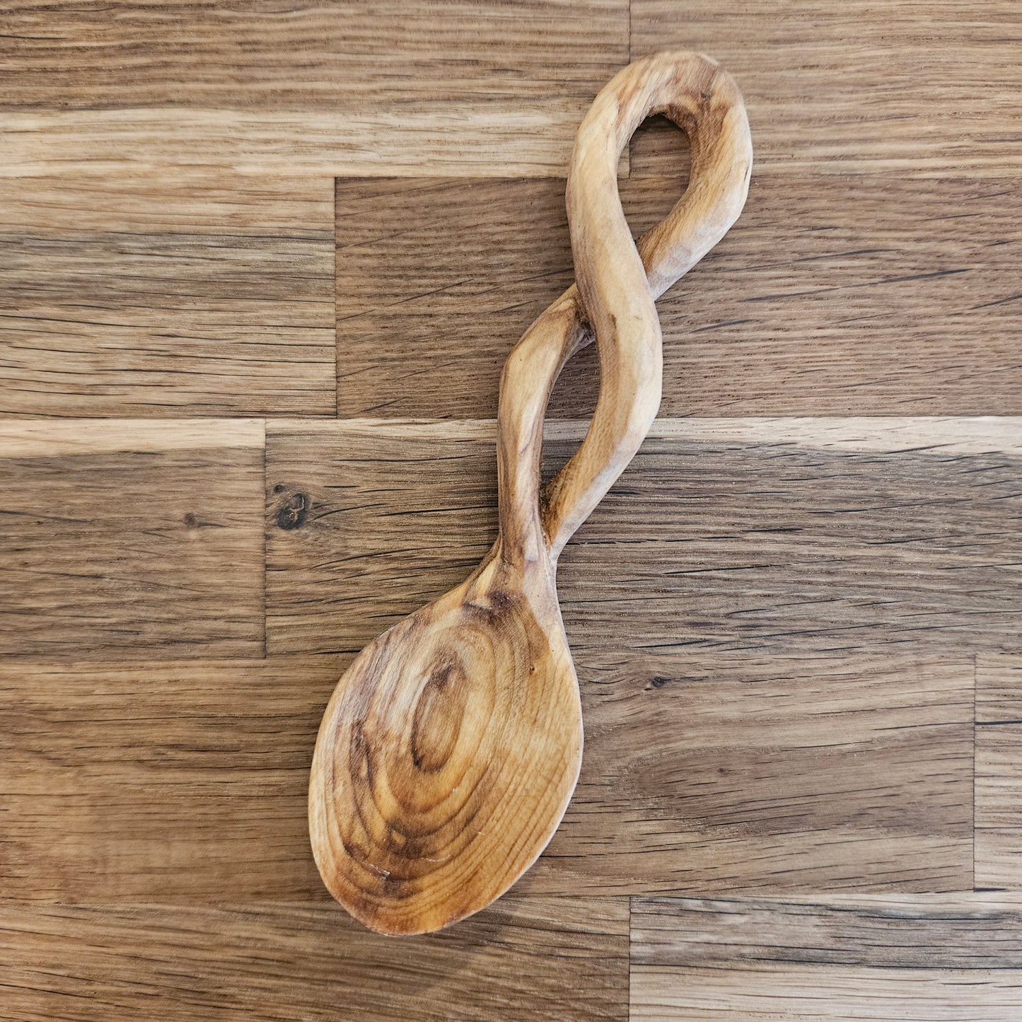 Spiral Oak Eating Spoon