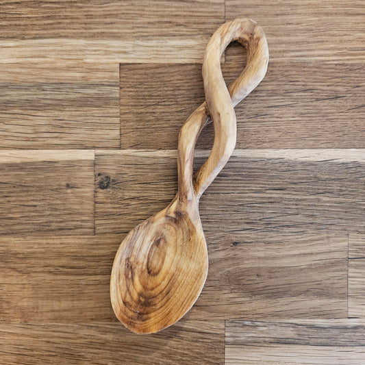 Spiral Oak Eating Spoon