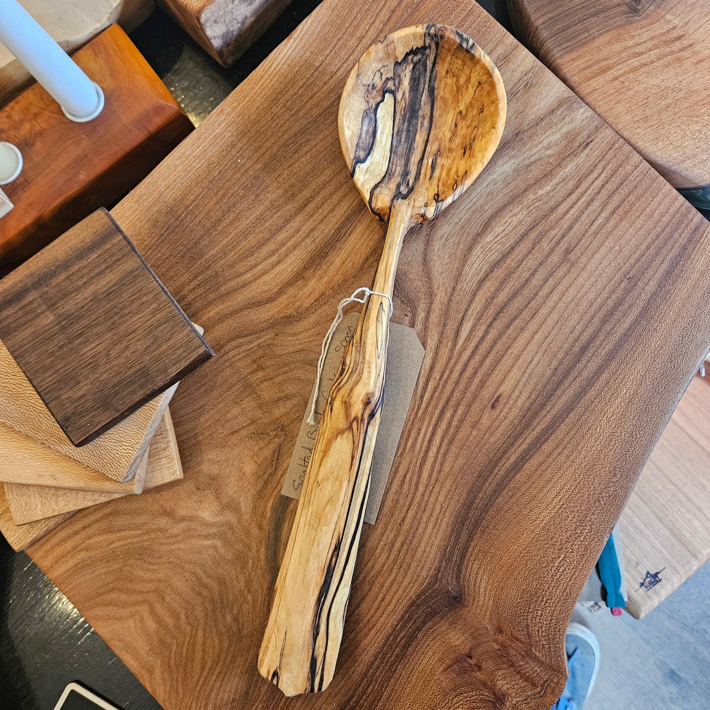 Large Spalted Birch Cooking Spoon