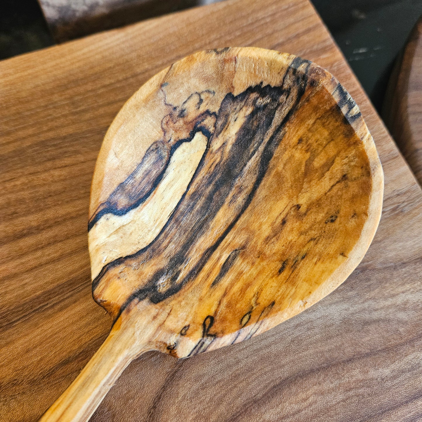 Large Spalted Birch Cooking Spoon