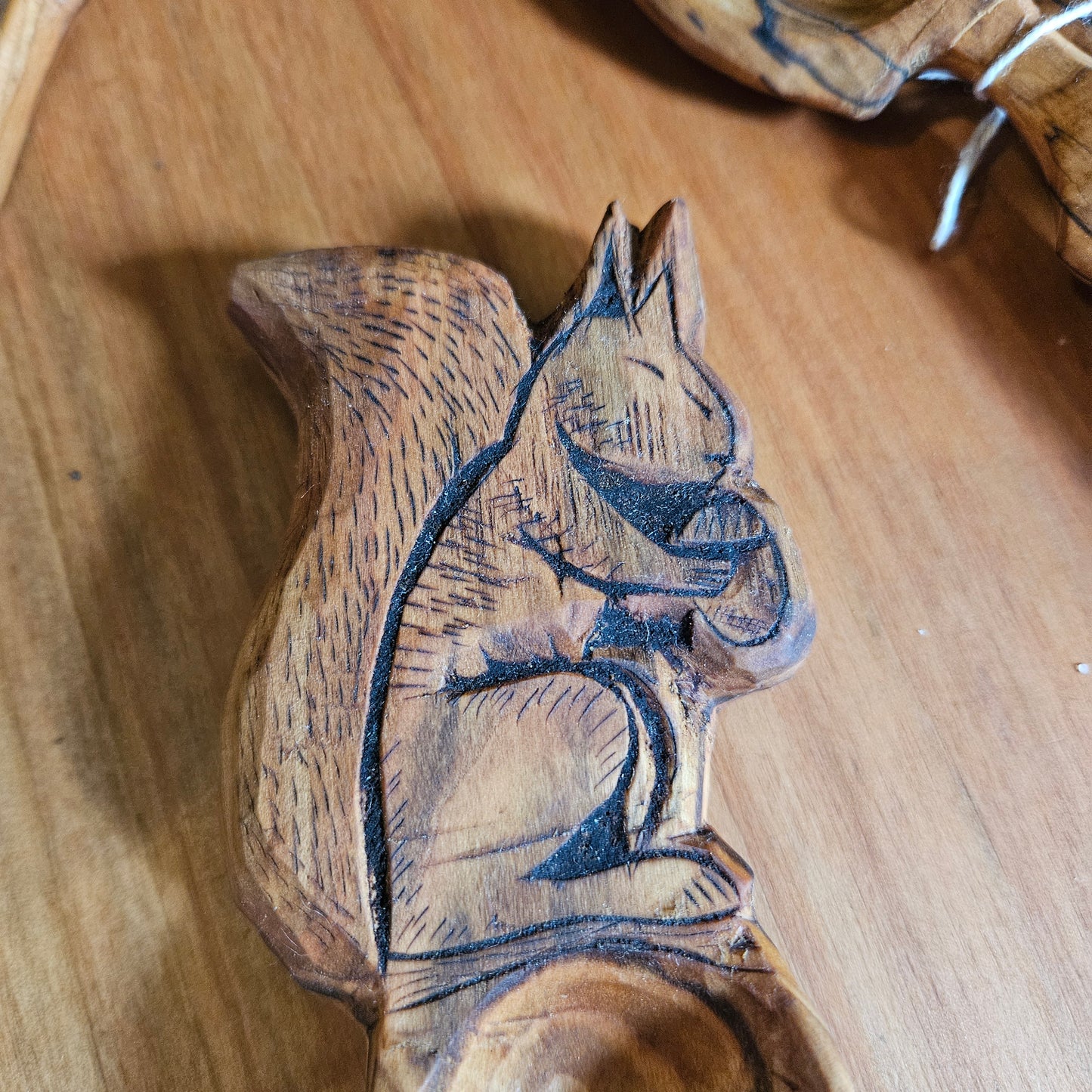 Cherry Wood Red Squirrel Coffee Scoop
