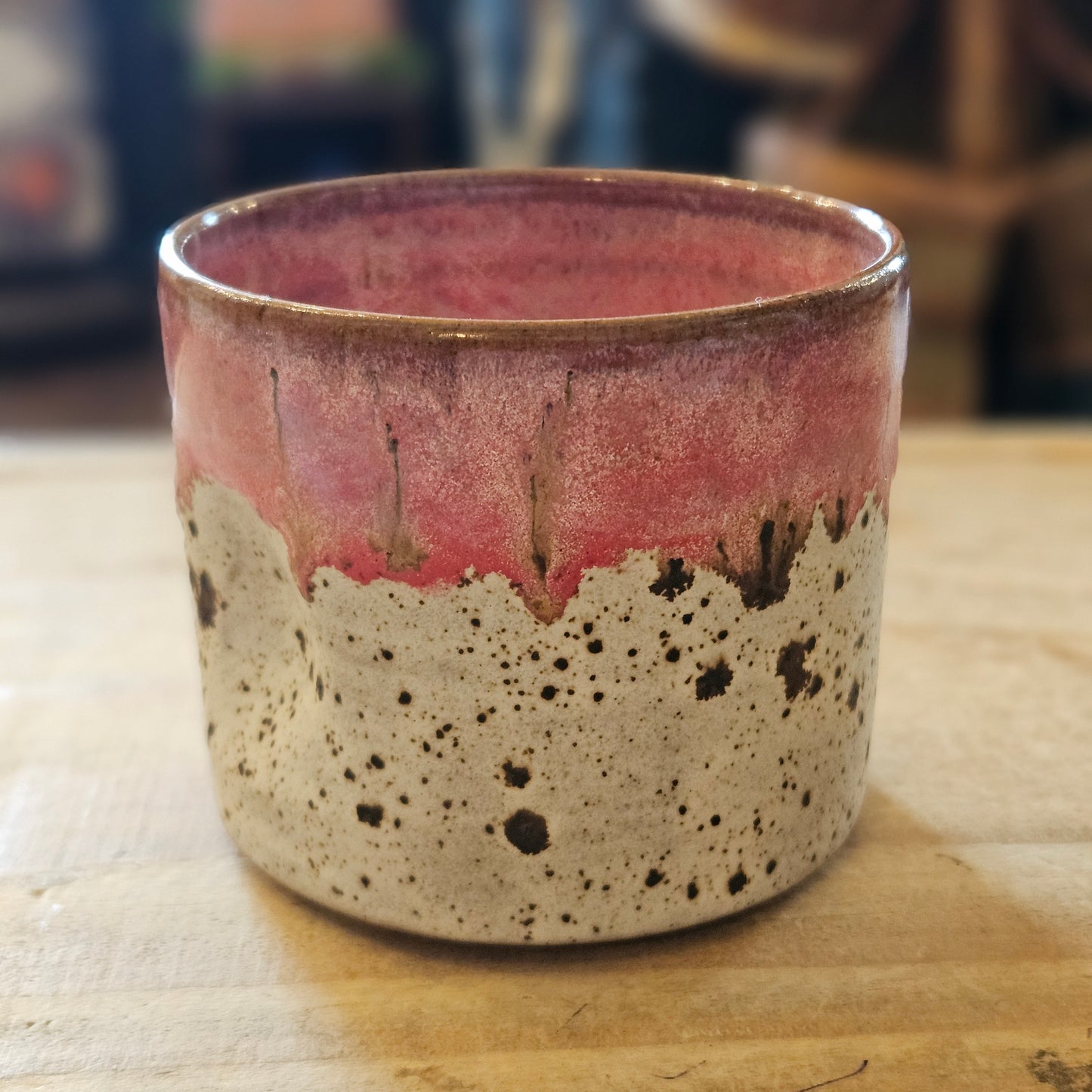 Red / Pink Thumb Mug