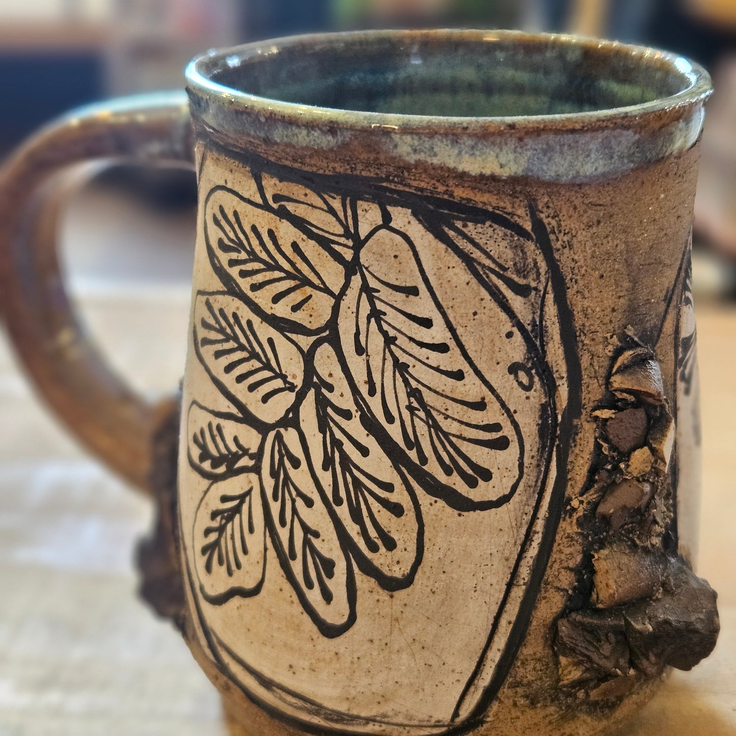 Botanical Textured Mug