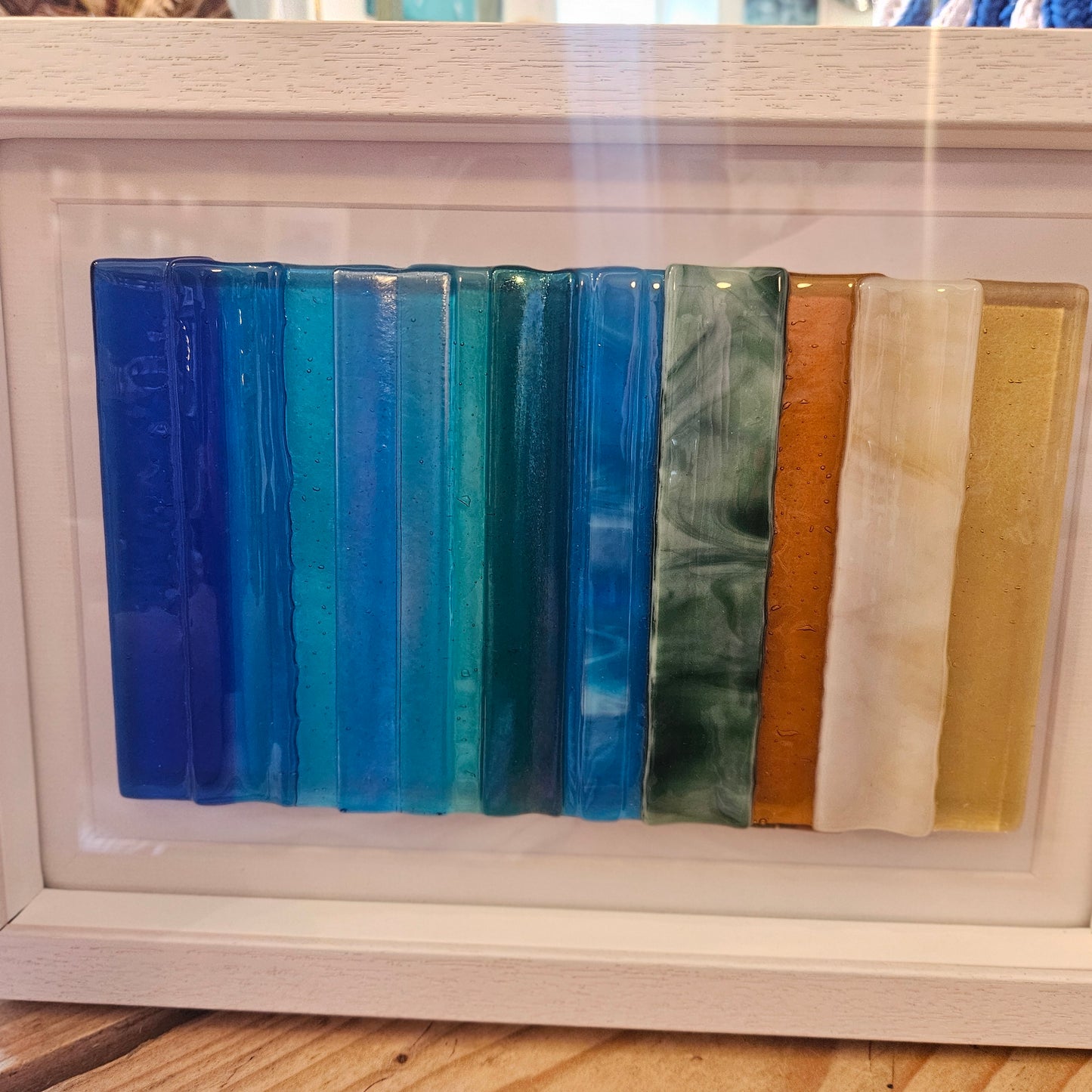 Large Fused Glass Gradient Picture