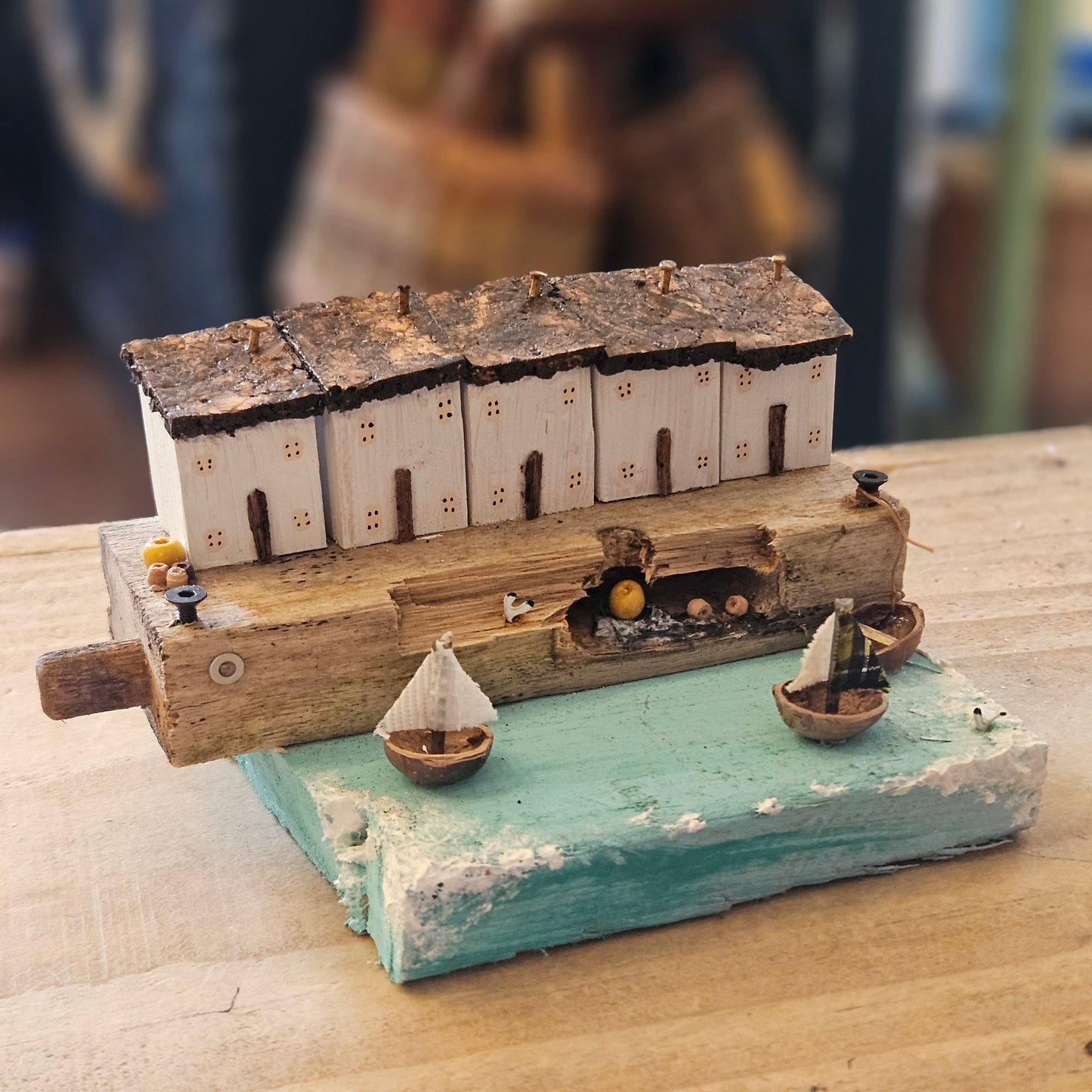 Black & Gold Driftwood House
