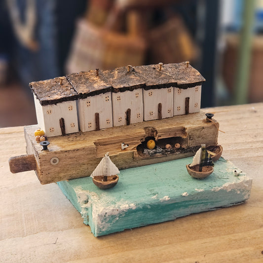Black & Gold Driftwood House