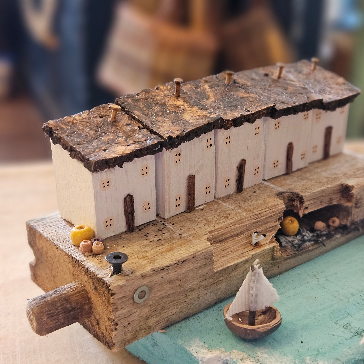 Black & Gold Driftwood House