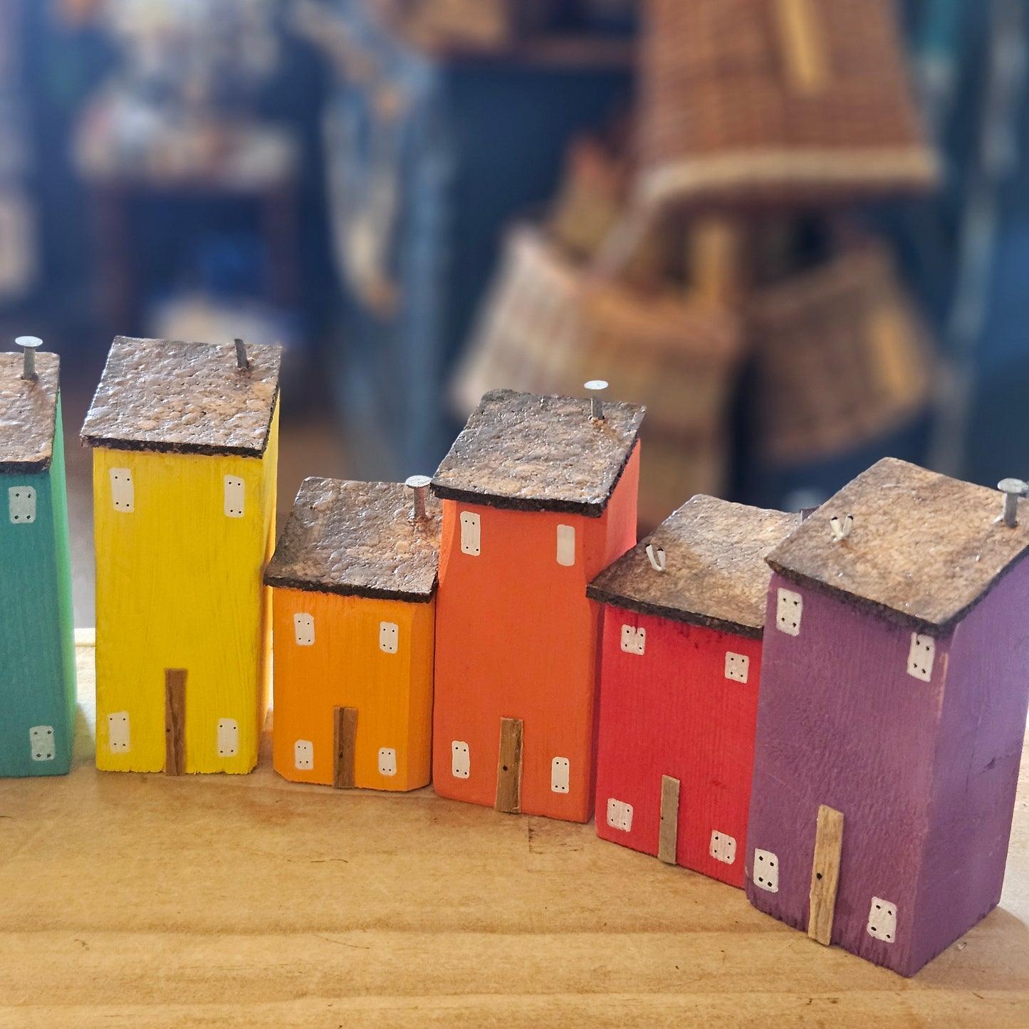 Rainbow Street Driftwood Houses