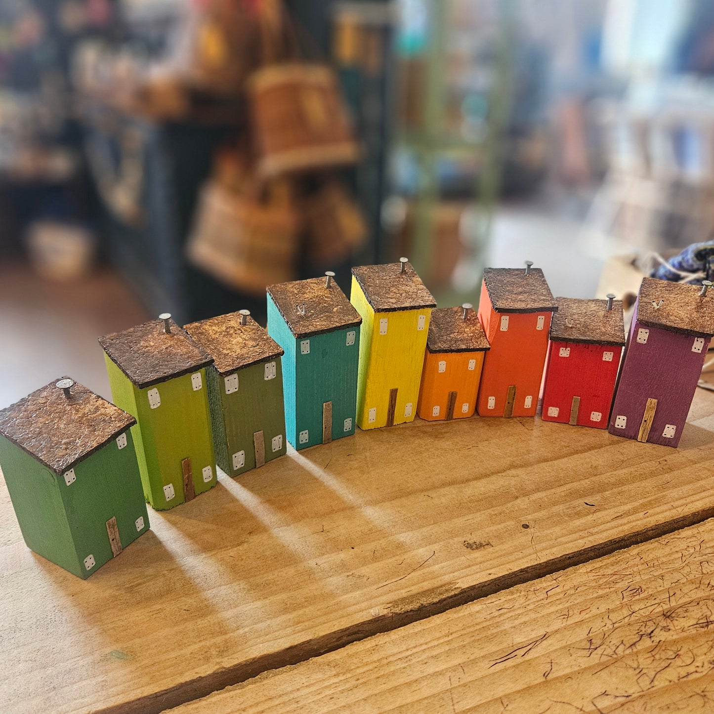 Rainbow Street Driftwood Houses
