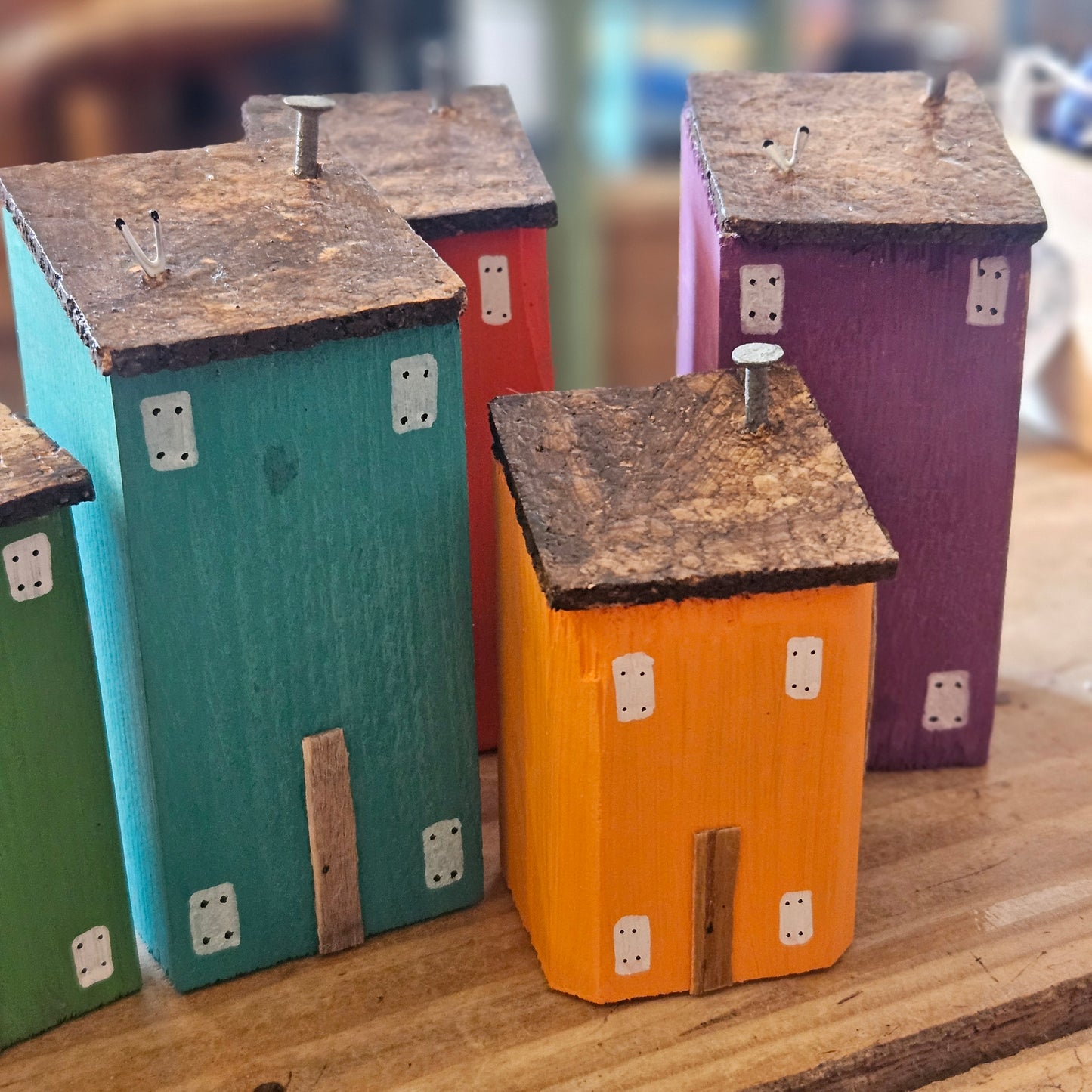 Rainbow Street Driftwood Houses