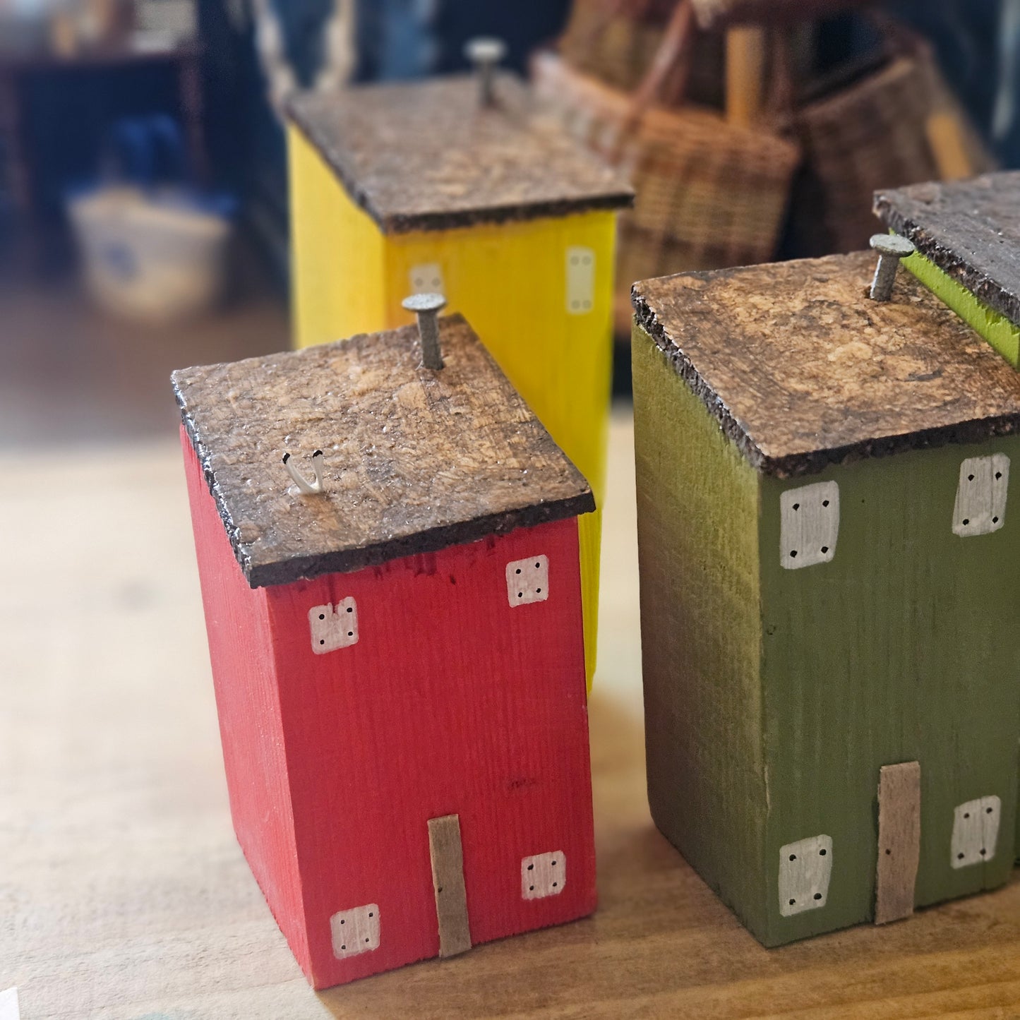 Rainbow Street Driftwood Houses