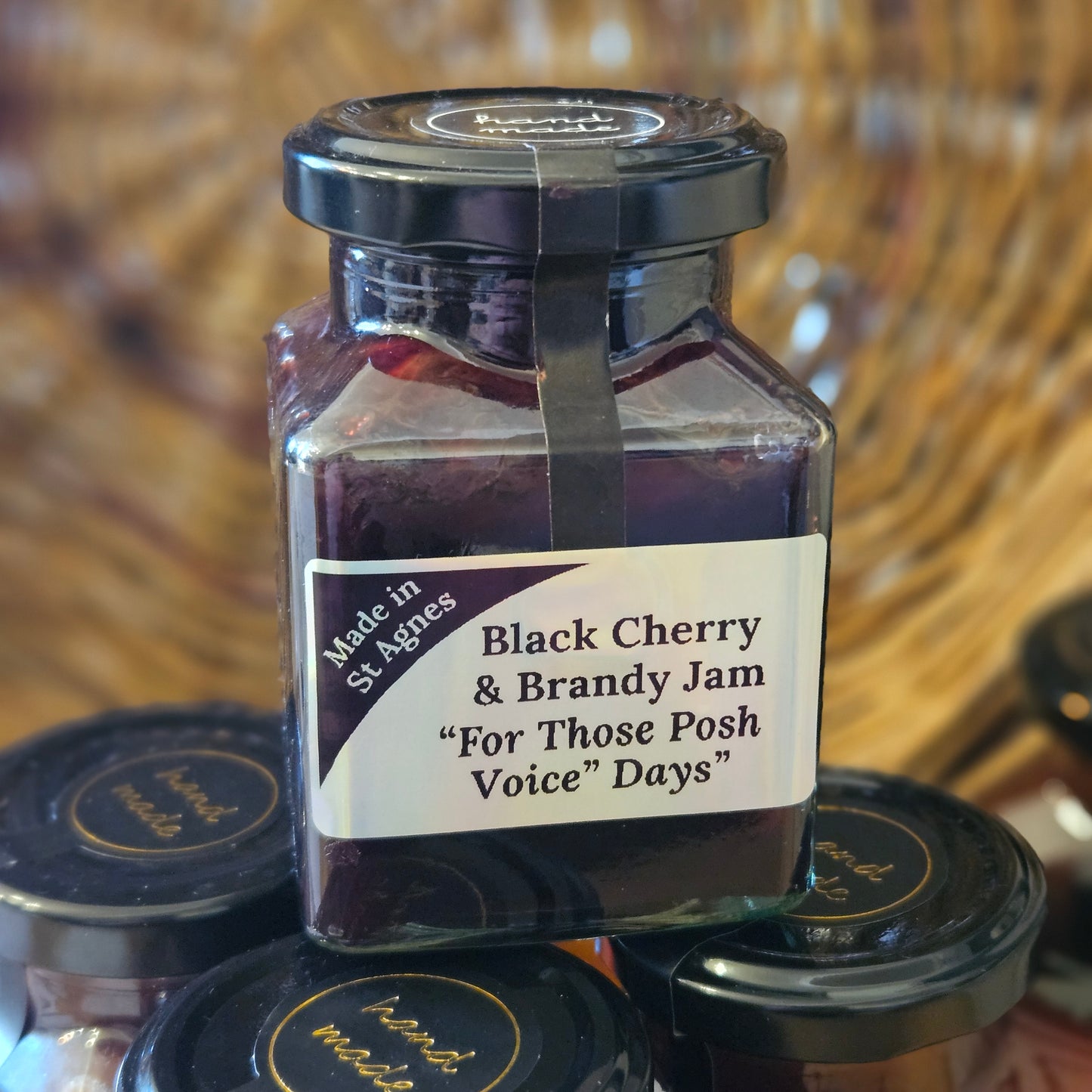 Black Cherry & Brandy Jam 200g