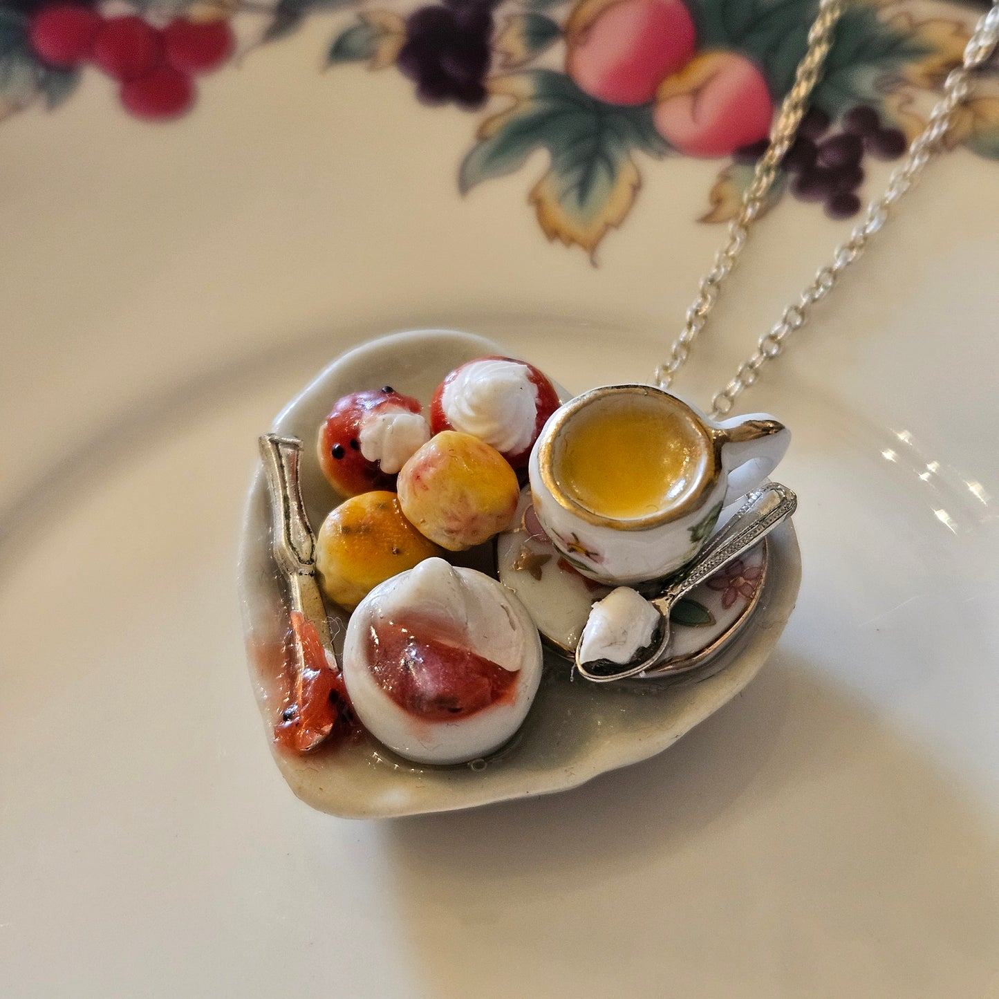 Miniature Cream Tea Necklace