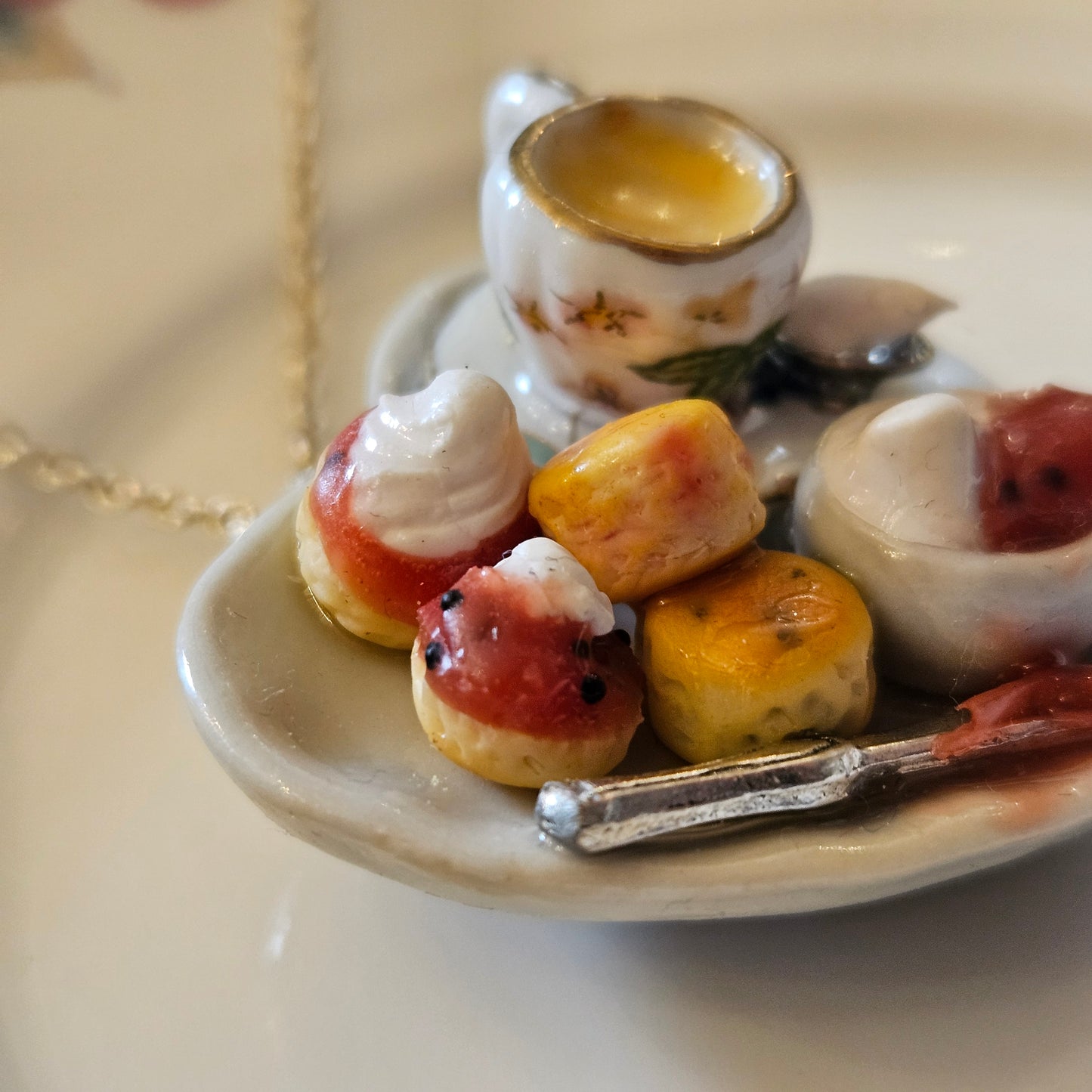 Miniature Cream Tea Necklace