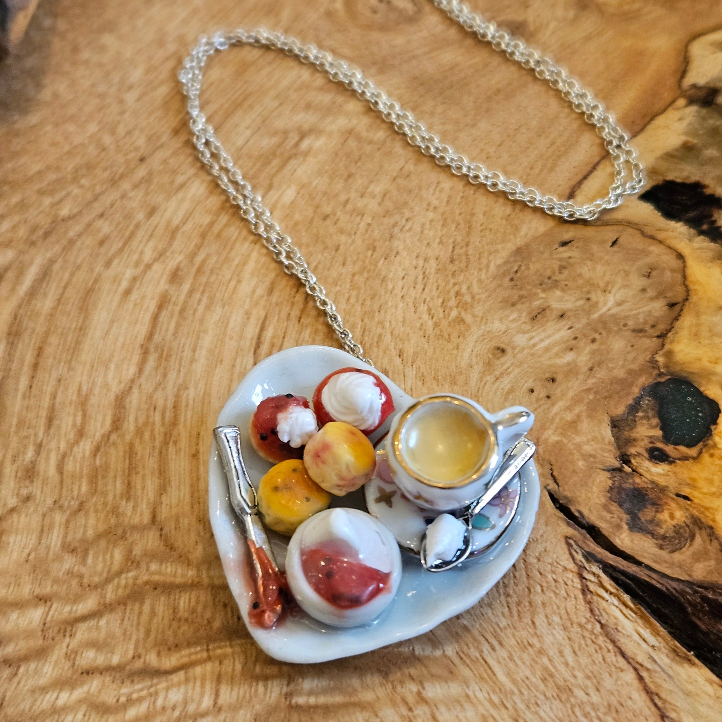 Miniature Cream Tea Necklace