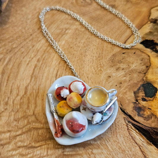 Miniature Cream Tea Necklace