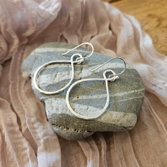 Sterling Silver Figure of Eight Earrings