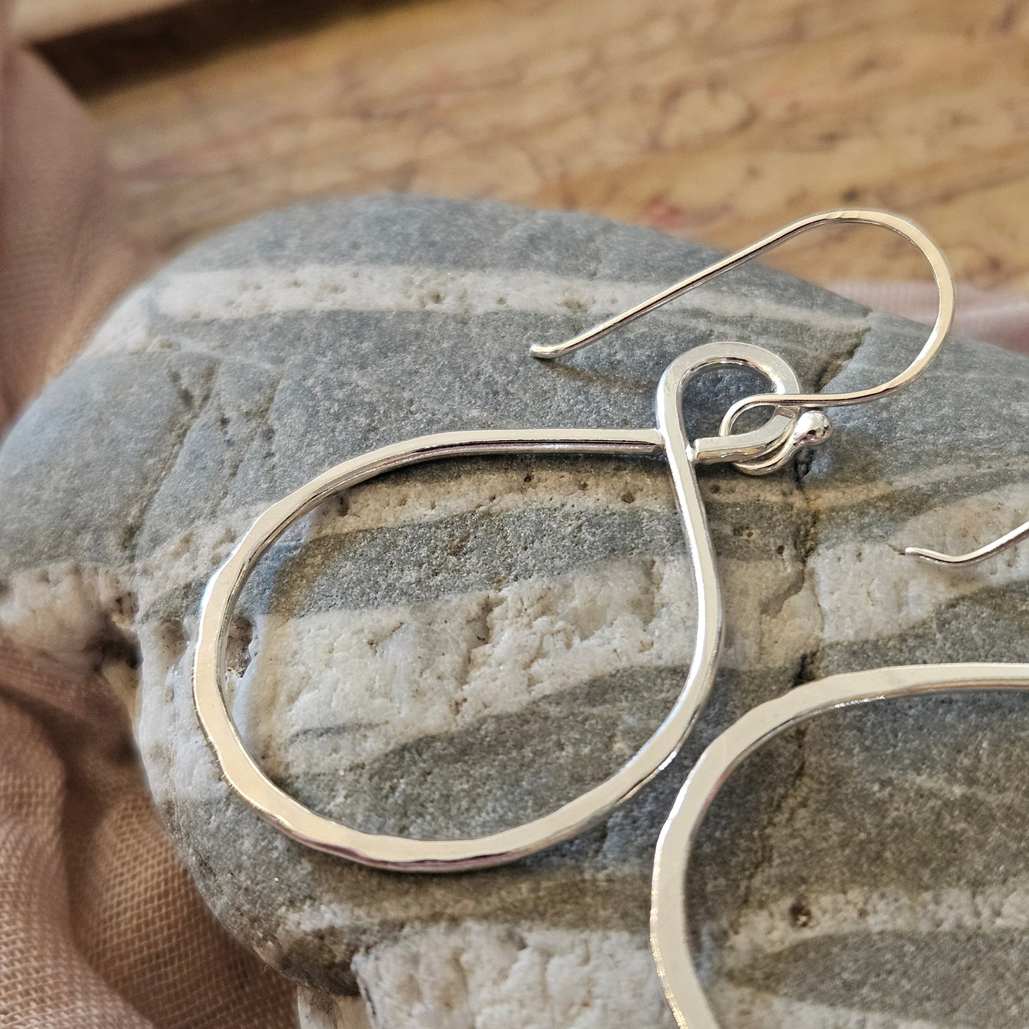 Sterling Silver Figure of Eight Earrings