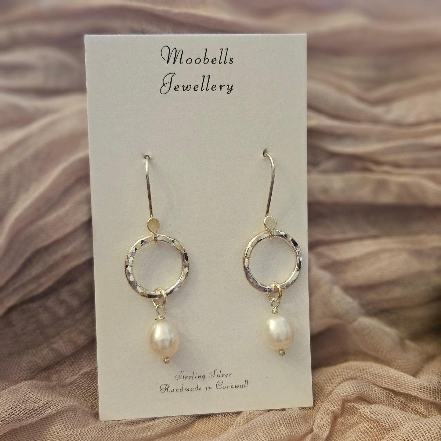 Sterling Silver Pearl Drop Earrings