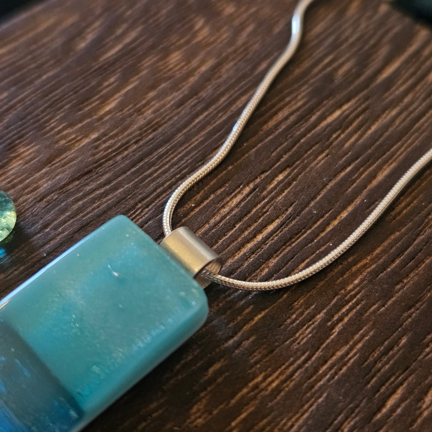 Fused Glass Seascape Necklace