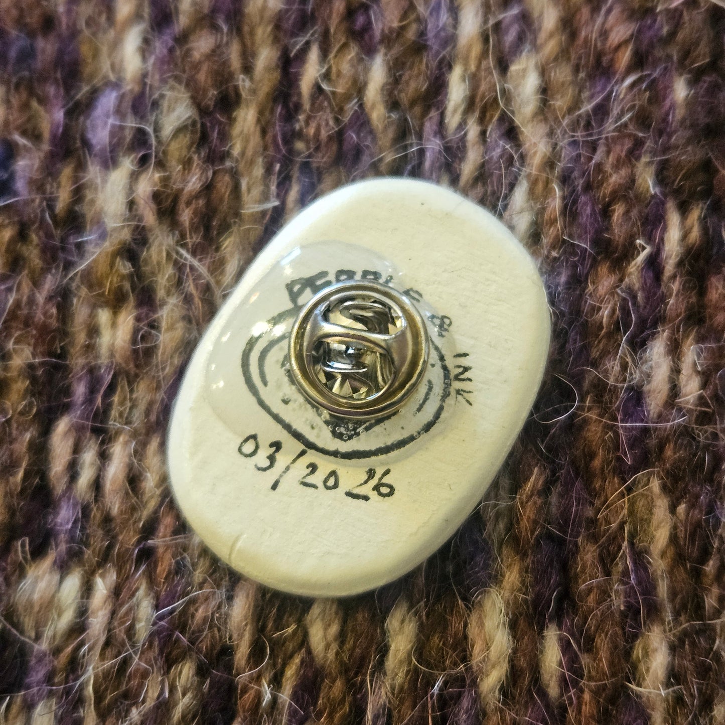 Bell Jar Mushroom Pin Badge