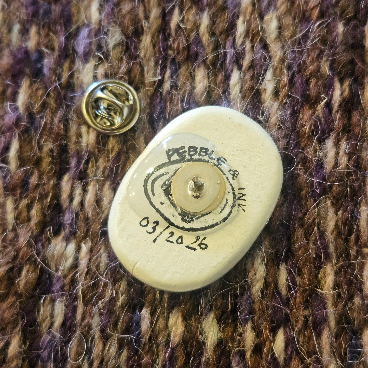 Bell Jar Mushroom Pin Badge