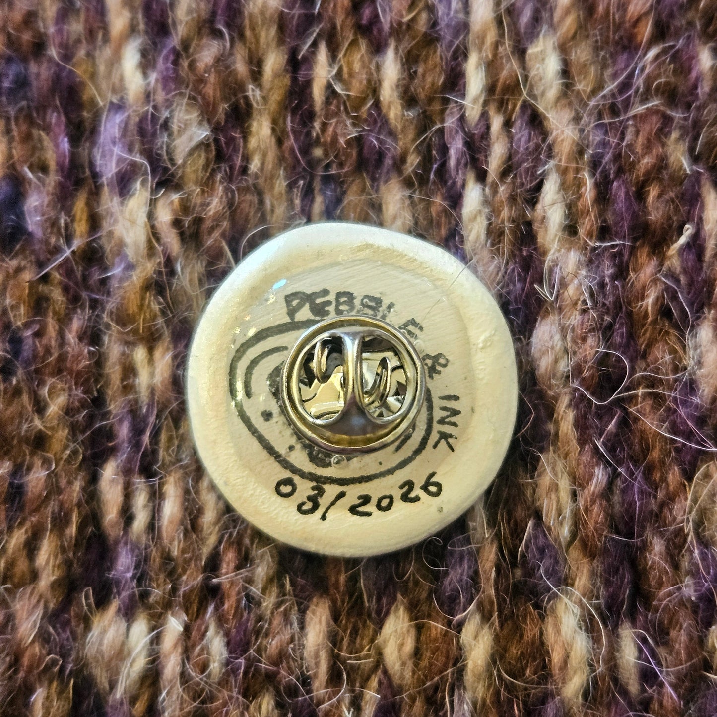 Hare & Moon Pin Badge