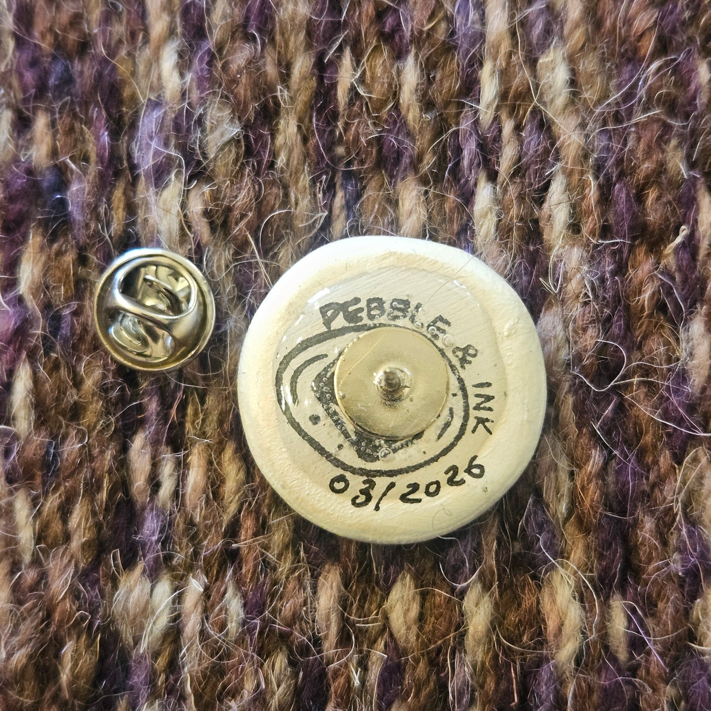 Hare & Moon Pin Badge