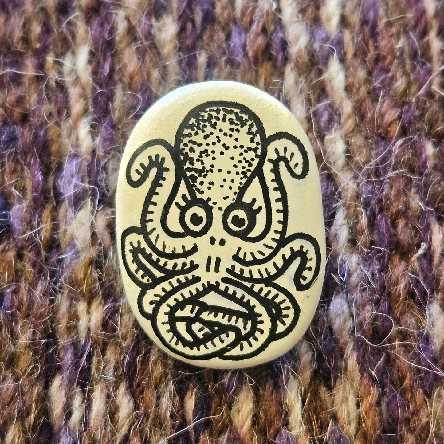 Octopus Pin Badge