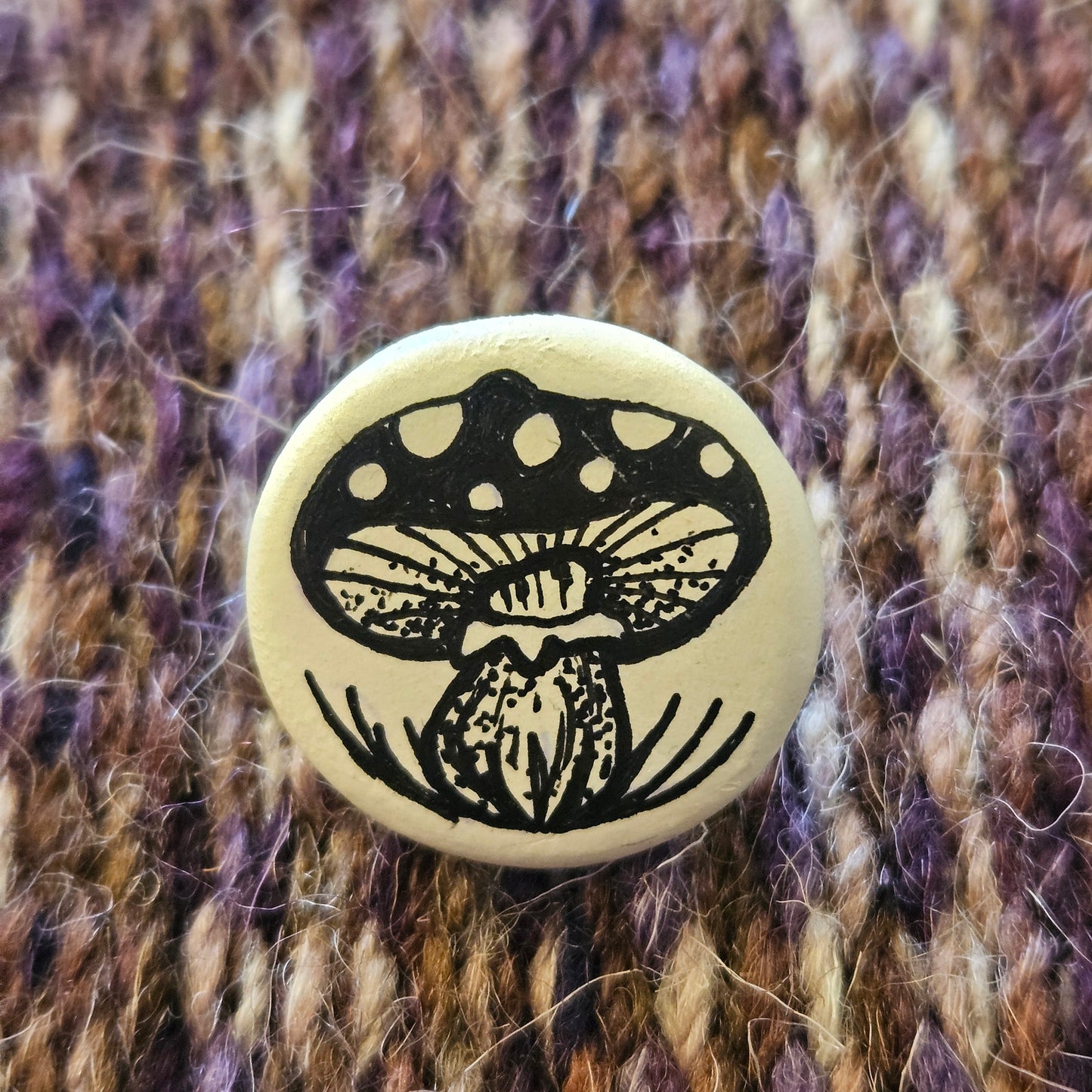 Little Mushroom Pin Badge