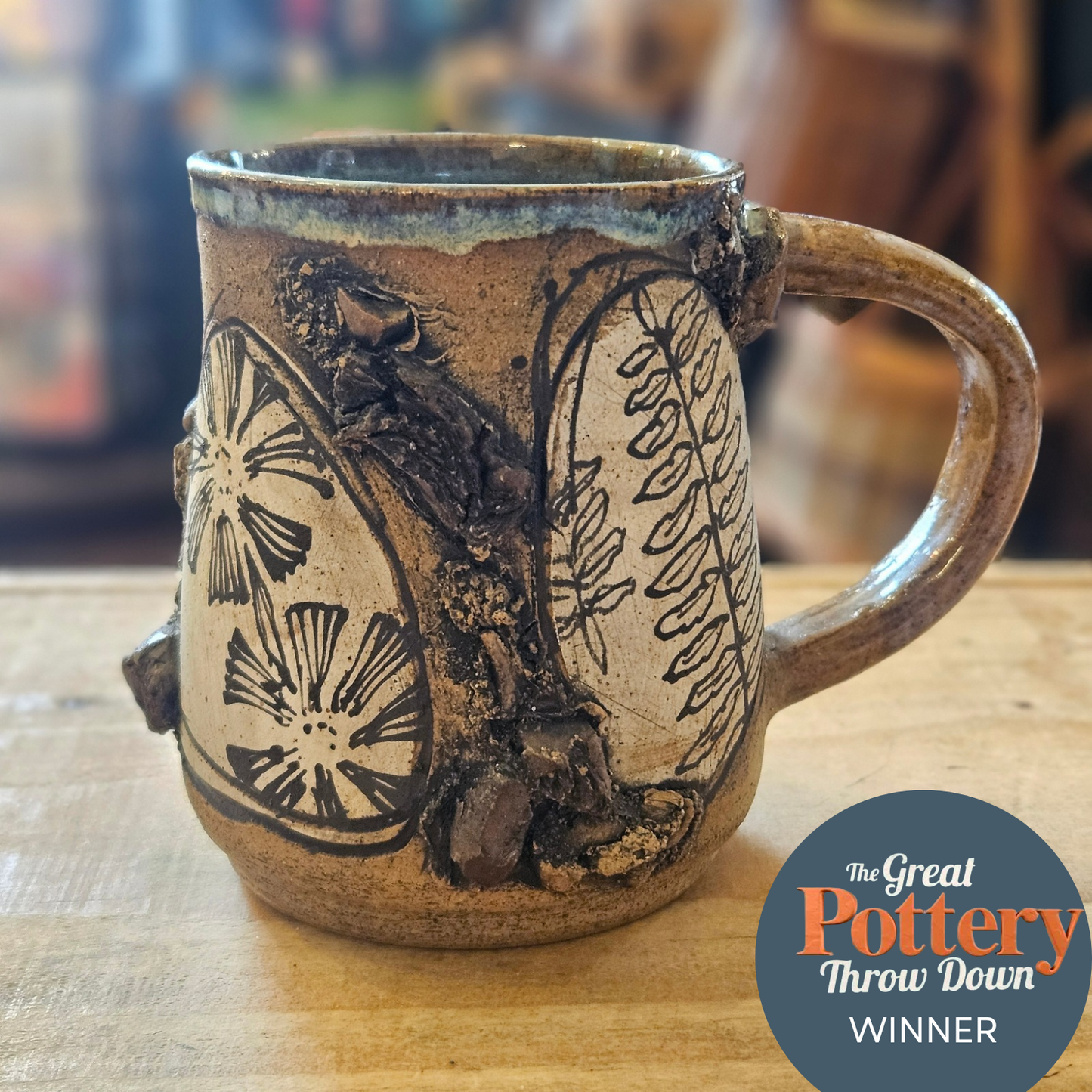 Botanical Textured Mug